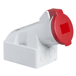 Presa fissa BT da parete IP44 32A 380V 3P+N+T