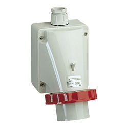 Spina fissa BT da parete IP67 invertitore fase 16A 380V 3P+T industriale