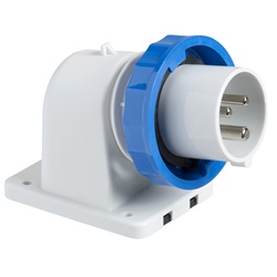 Spina fissa incasso IP67 32A 220V 3 poli + terra per uso industriale e commerciale