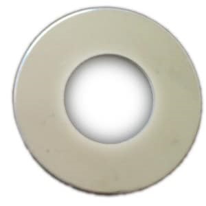 RONDELLA IN POLICARBONATO ABS BICOLORE BIANCO/ARGENTO PER RIPETITORE OTTICO INDIC-INC