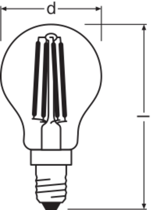 PARATHOM Retrofit Classic P E14 4W 2700K