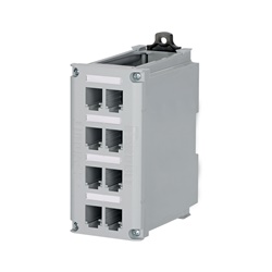 INDUSTRIALNET  8-PORT DIN RAIL MOUN