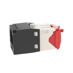 Jack modulare UTP Categoria 5e RJ45 Mini-com 8 posizioni nero