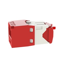 Modulo universale RJ45 cat 5E Colore rosso