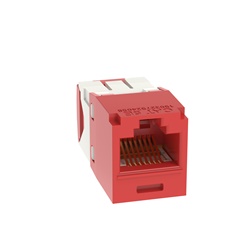 Modulo universale RJ45 cat 5E Colore rosso
