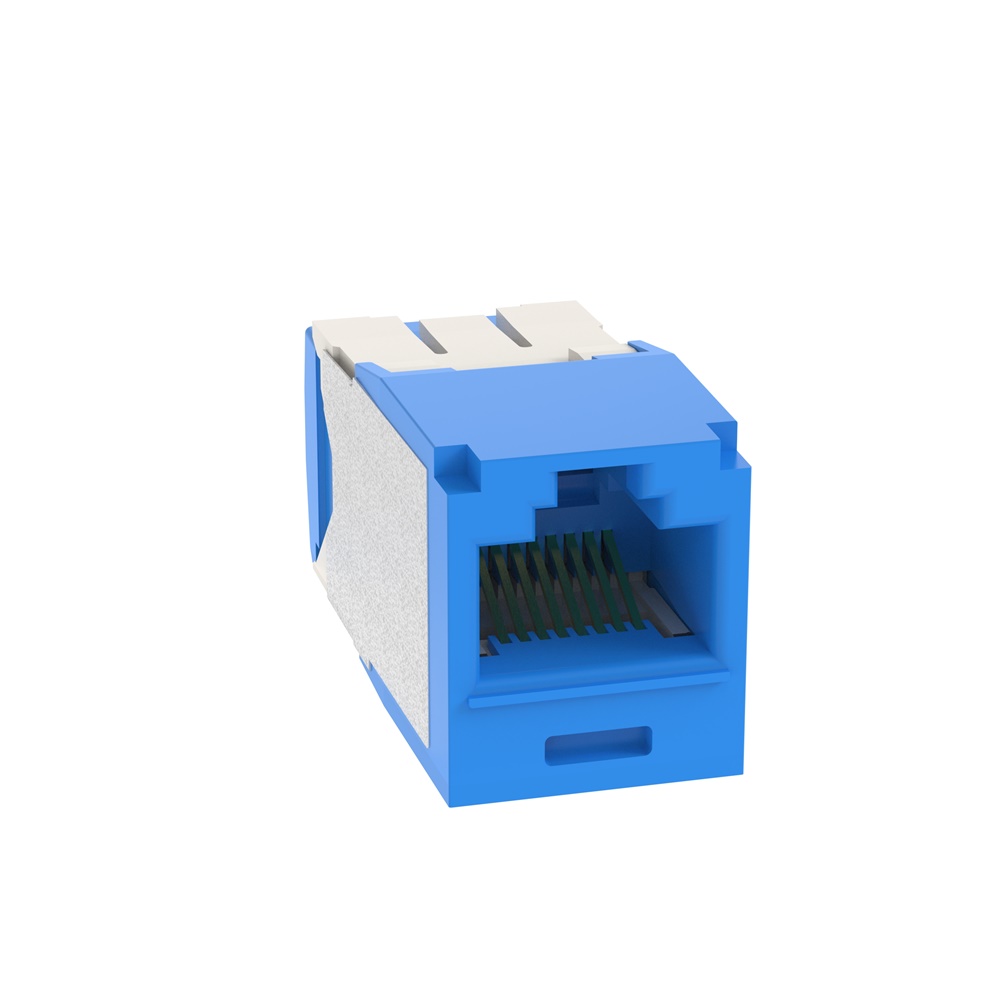 PRESA MINICOM RJ45 UTP CAT. 6A BLU