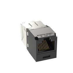 Modulo a 8 cavi universali UTP Categoria 6 RJ45 8 posizioni Mini-com jack nero 