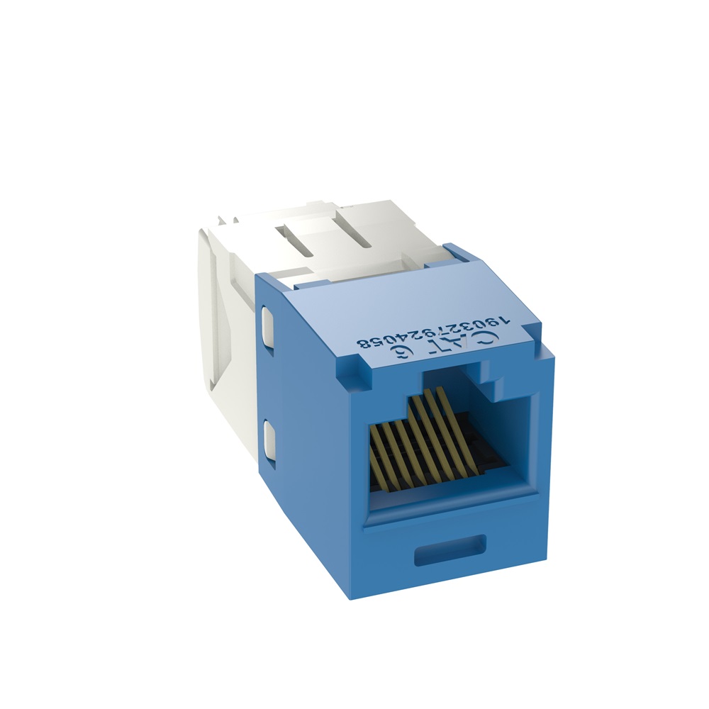 PRESA MINICOM RJ45 UTP CAT. 6 BLU