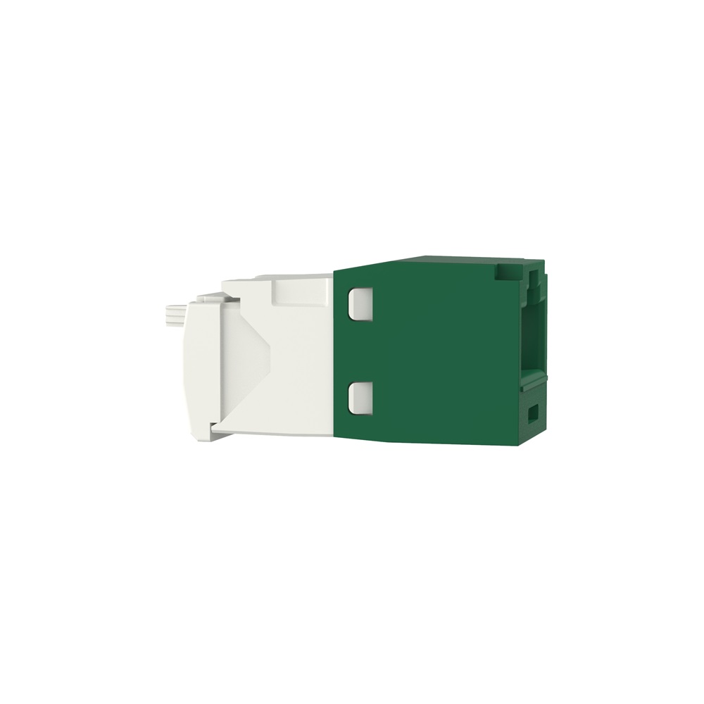 PRESA MINICOM RJ45 UTP CAT. 6 VERDE