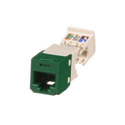 PRESA MINICOM RJ45 UTP CAT. 6 VERDE