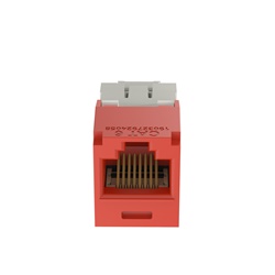 Modulo universale RJ45  cat 6 Colore rosso