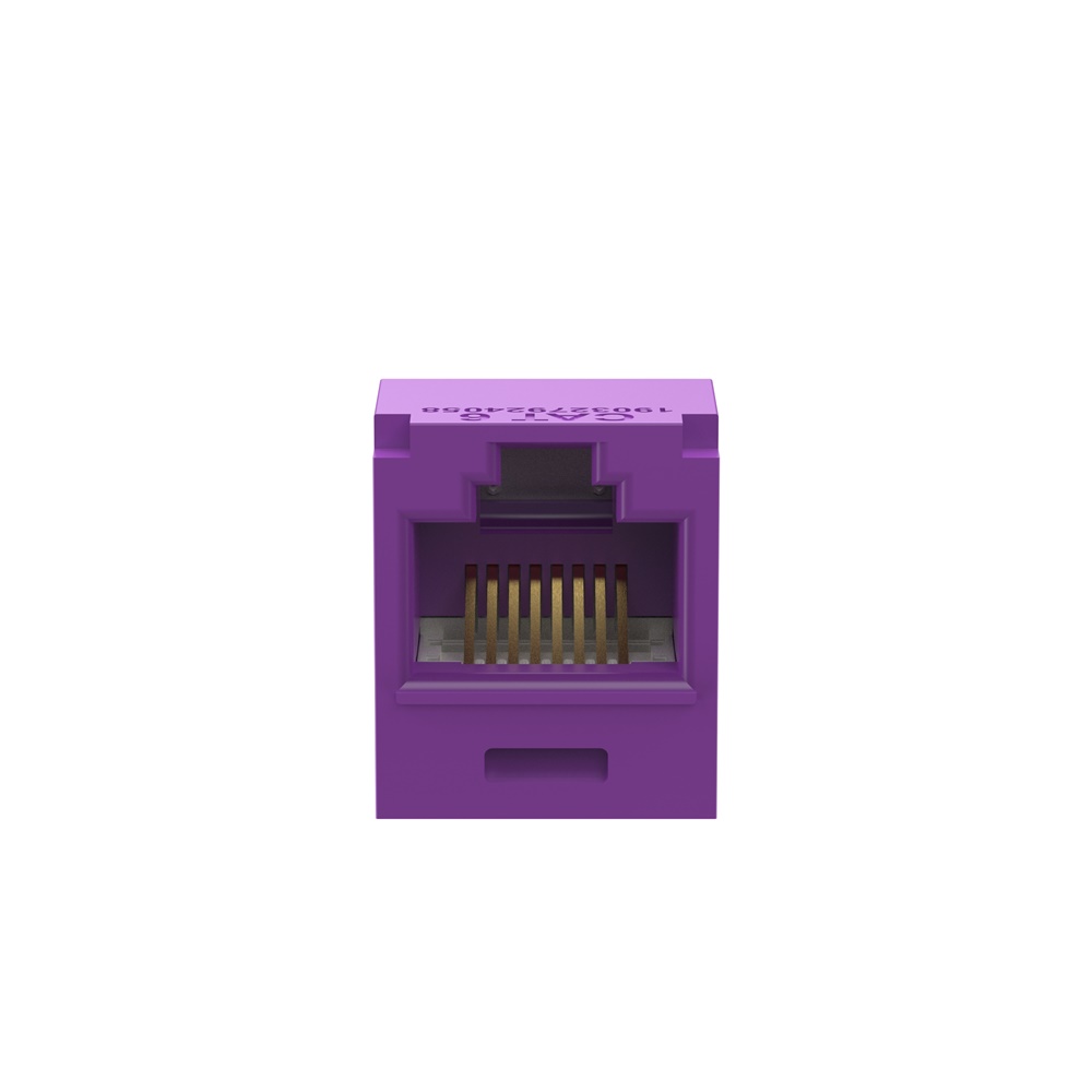 PRESA MINICOM RJ45 UTP CAT. 6 VIOLA