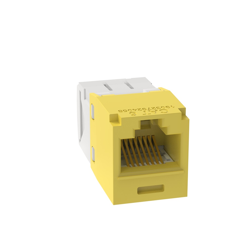 PRESA MINICOM RJ45 UTP CAT. 6 GIALL