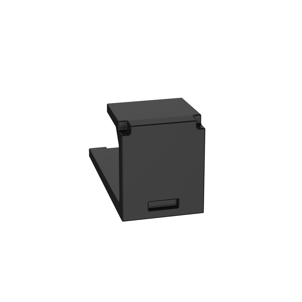 Inserto cieco per modulo Mini-Com 1 porta nero