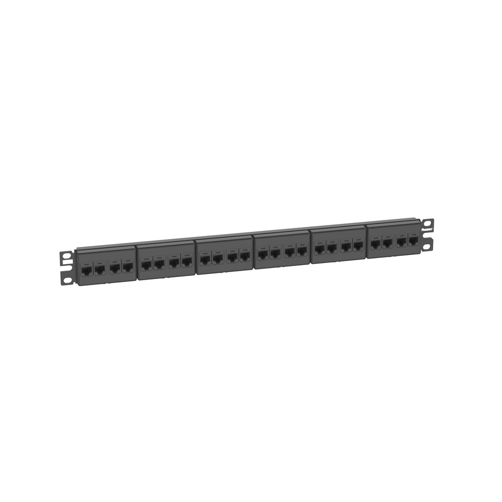 24-PORT, CATEGORY 6A, PATCH PANEL W