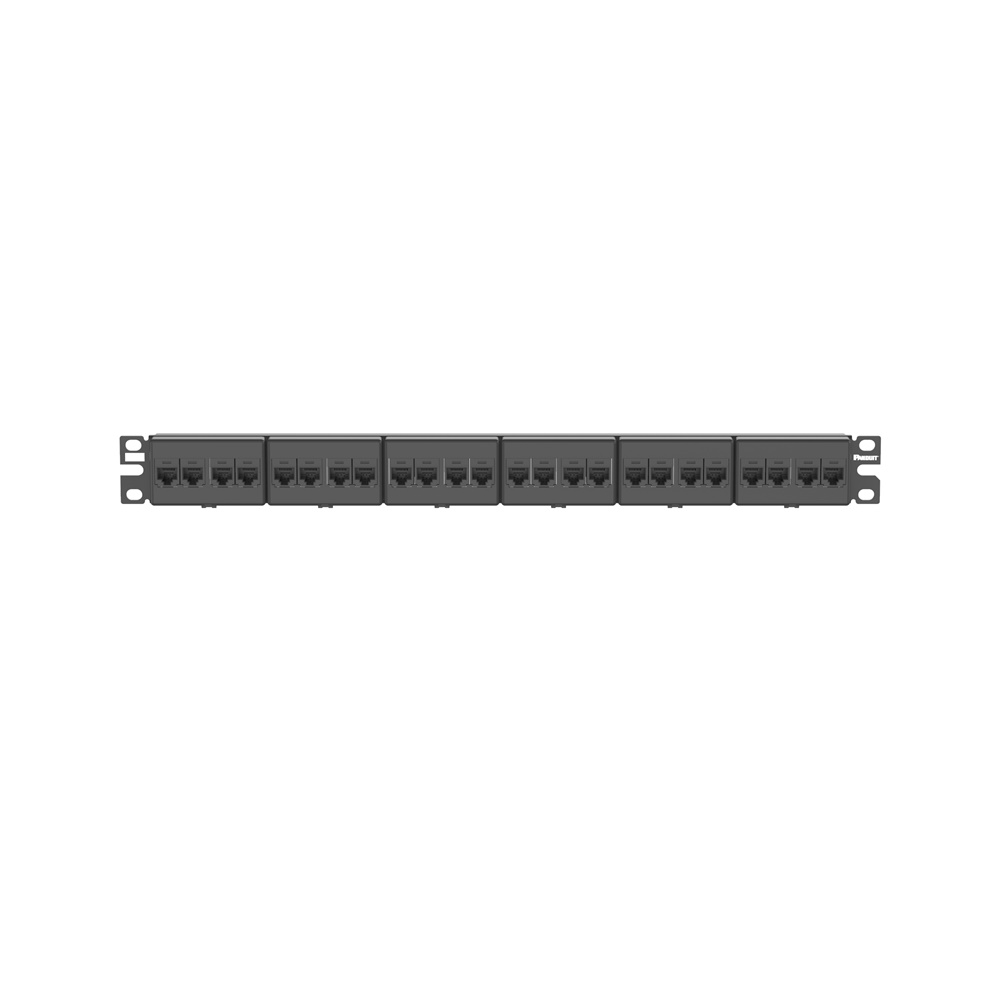 24-PORT, CATEGORY 6A, PATCH PANEL W