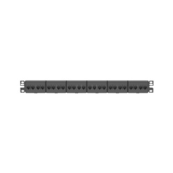 PATCHPANEL CAT6 24 PRE-INSTALLED RJ