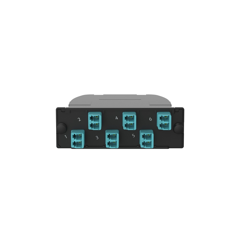 12-FIBER OM4, STANDARD LOSS, LC DUP