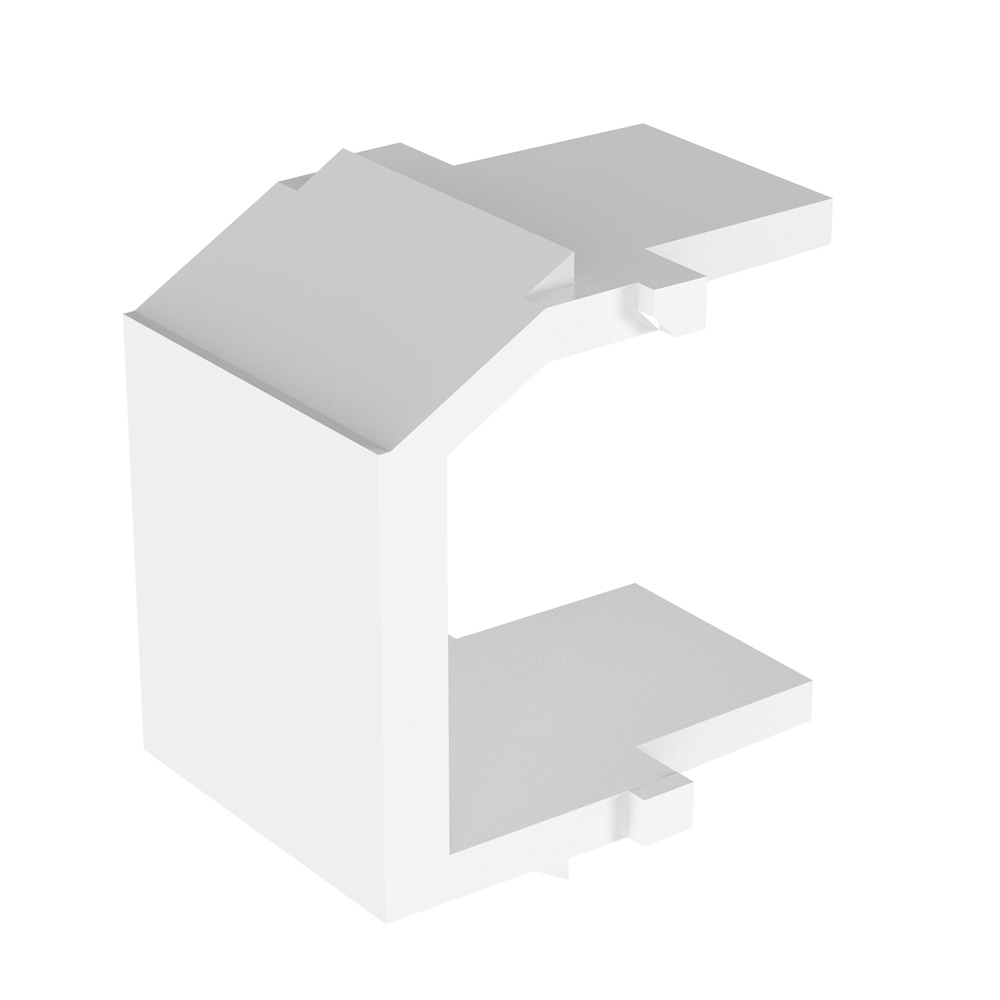 Tappo cieco per modulo Keystone Bianco  puro