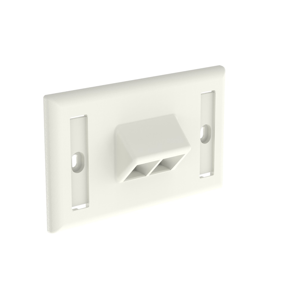 Placca portautenze orizzontale serie NetKey inclinata