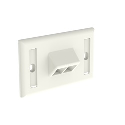 Placca portautenze orizzontale serie NetKey inclinata