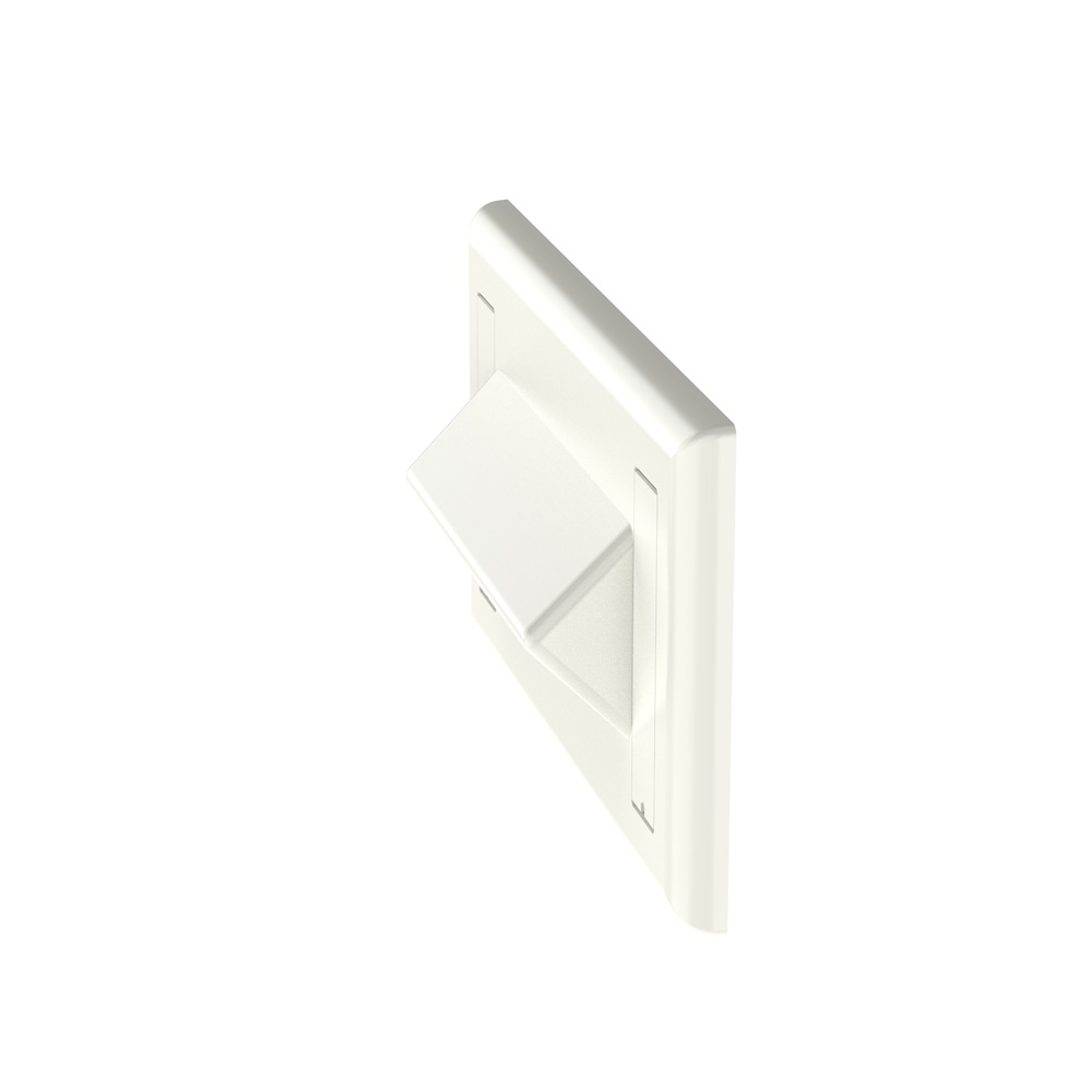 Placca portautenze orizzontale serie NetKey inclinata