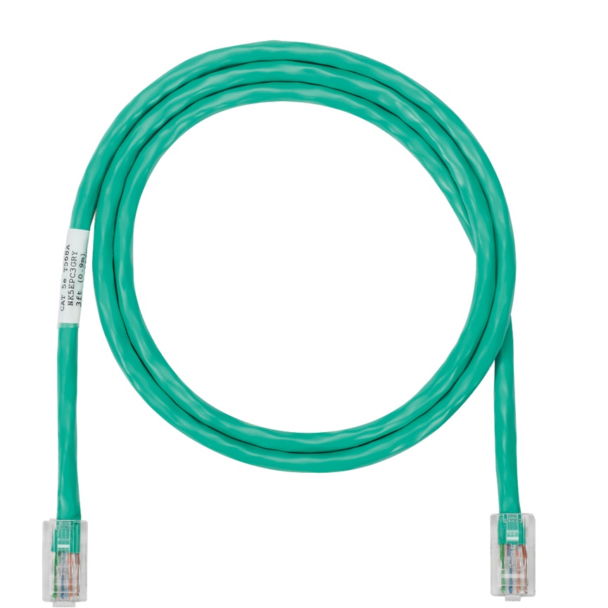 NetKey® Patch cord UTP Cat 5e 24 AWG, 3 m, verde