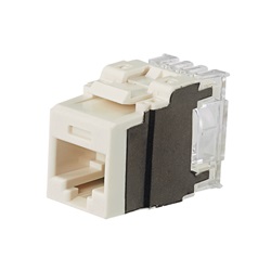 Modulo keystone di tipo 110 cat 6A 8 posizioni 8 conduttori Bianco