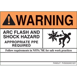 NEC WARNING LABEL, 3.5   H X 5.0