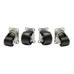 CASTER KIT. 2 FIXED CASTERS FOR FRO