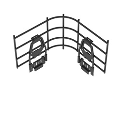 BLACK POWDER COATED WYR-GRIDU 6   (