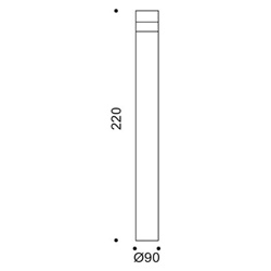 KHA SLIM LED 220/AL 10W 3K/96-DIM1-