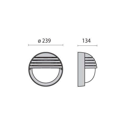 EKO 21/GRILL E27 750 NERO