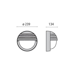 EKO 21/GRILL E27 750 NERO