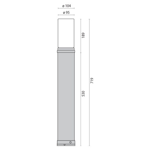 STILO+ MIDI 1X60W E27 ANTR