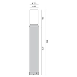 STILO+ MIDI 1X60W E27 ANTR