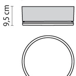 DROP 22 LED 11W SMD 3000K GR/M