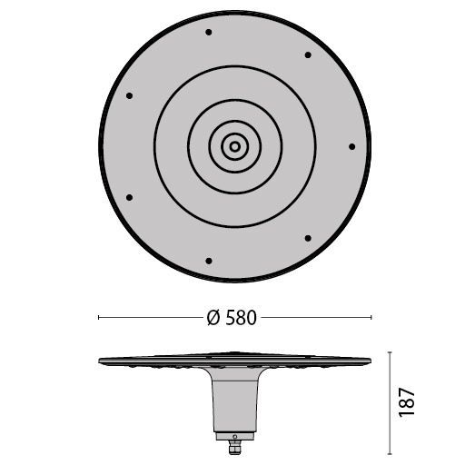 SPILLO 14L DIM 1-10V 24W 500MA 4K A