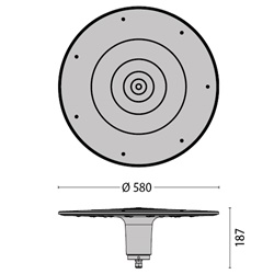 SPILLO 14L DIM 1-10V 24W 500MA 4K A