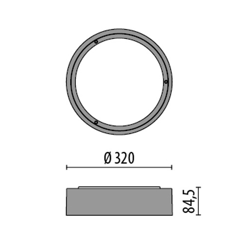 MULTI+ 30 PC LED 14W EM/3P 3K WH1