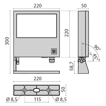 FOCUS+3 50W C/W 3000K AN3