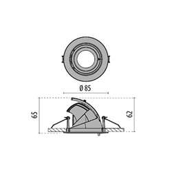 EB431 85MM WHITE 9W 15  3K