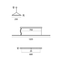 SL720LED PL 45W 4K STA. RAL9006