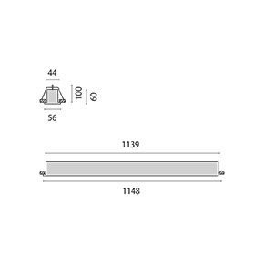 SL764LED EB 42W 4K DRIV. PRISM RAL9