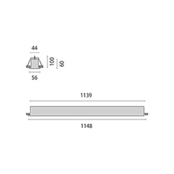 SL764LED EB 42W 4K DRIV. PRISM RAL9