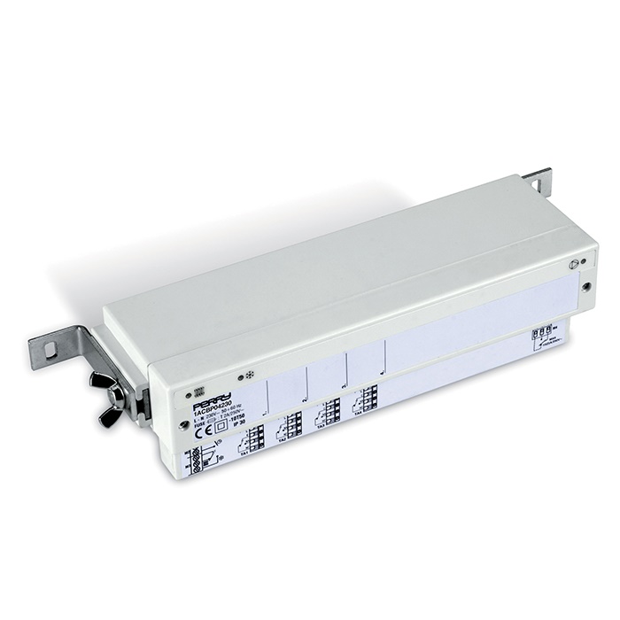 Barra comando 4 zone 230V montaggio incassato controllo elettrico ambienti multipli