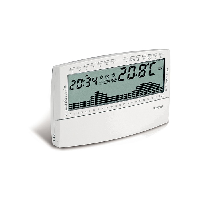 Cronotermostato da parete Perry UP&DOWN Settimanale Digitale 