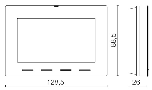 Cronotermostato da parete Perry Next Touch Screen 