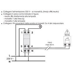 INTERRUTTORE CREPUSCOLARE 1DIN