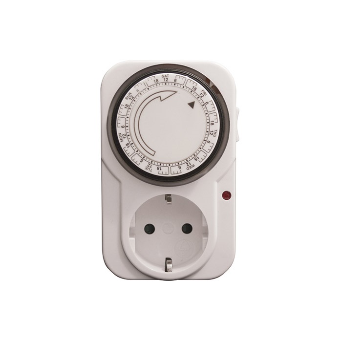 Interruttore orario digitale settimanale TS-WD1 16A presa Schuko quadro distribuzione